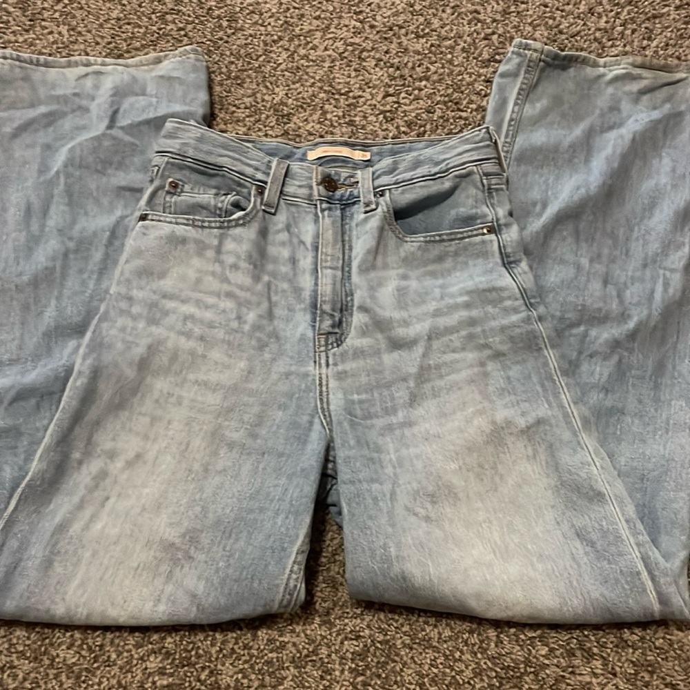 High rise loose fit jeans